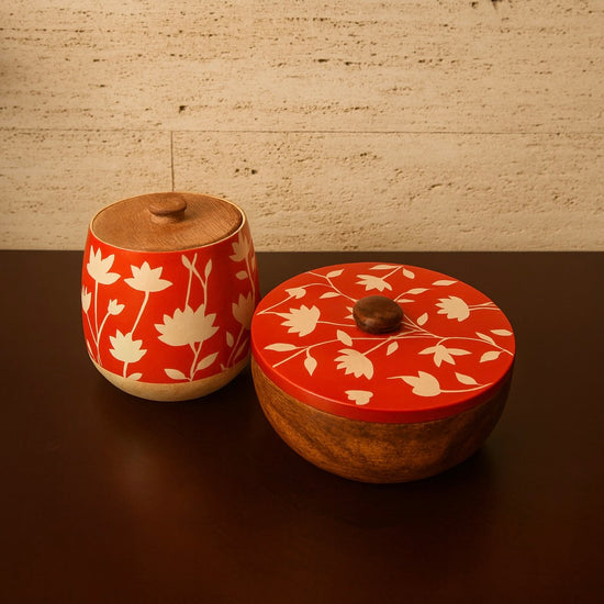 Scarlet Heritage Naqshi Jar