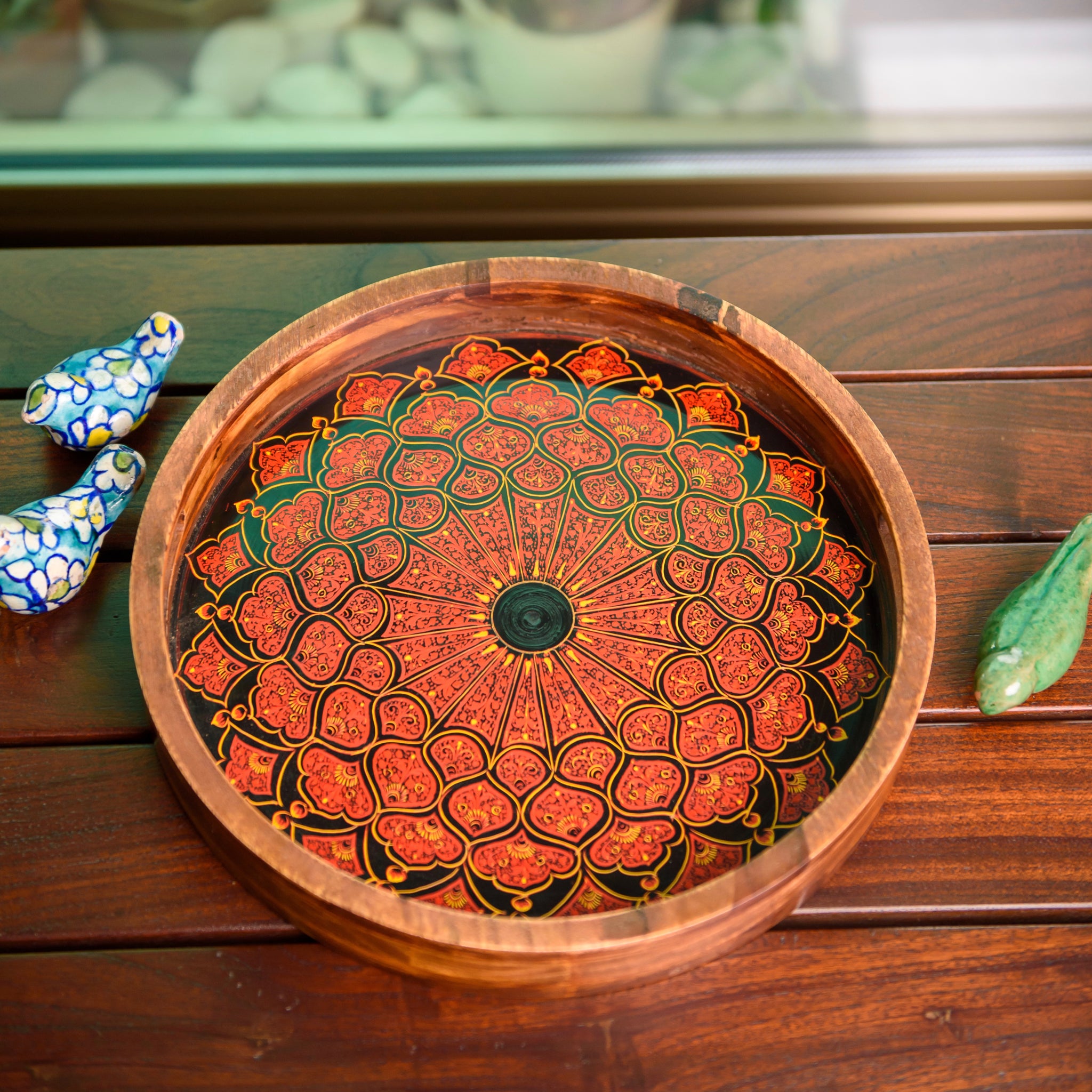 Traditional Round Tray – Udaari Crafts