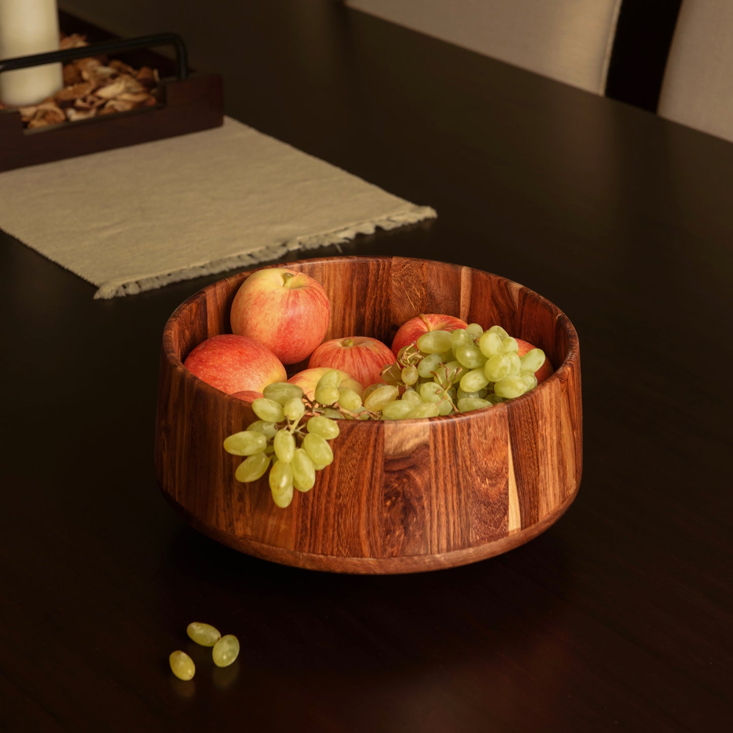 Woodgrain Harvest Basket